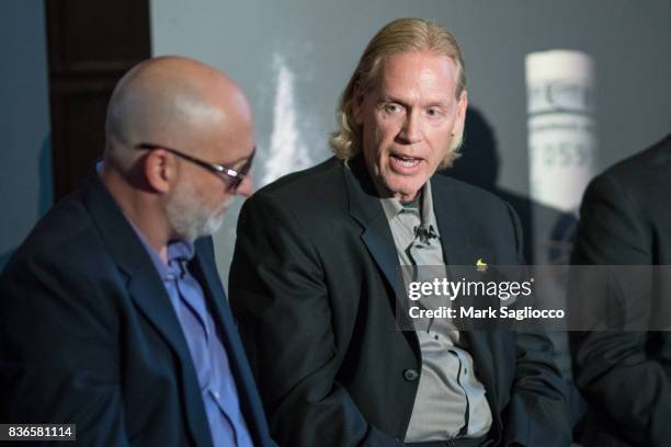 Former DEA Agent Chris Fiestl attends "Narcos" Season 3 New York Screening Panel Discussion at The Explorer's Club on August 21, 2017 in New York...