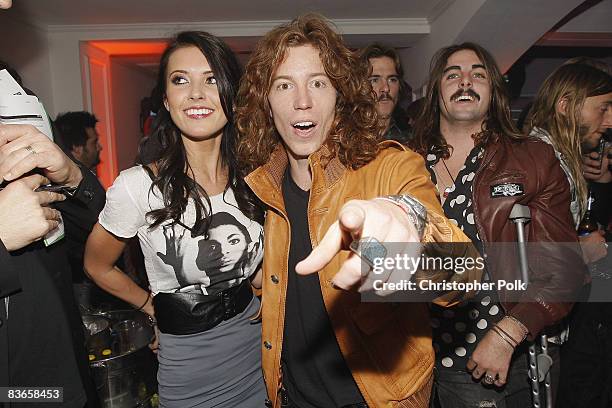 Shaun White and Audrina Patridge at the launch of Ubisoft's newest video game, Shaun White Snowboarding, sponsored by Ubisoft, MTV, and Target at...