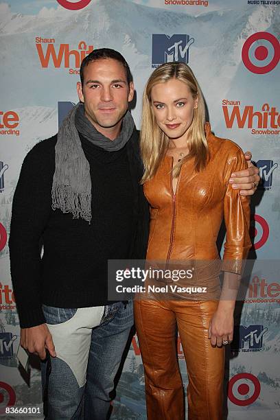 Kristanna Loken attends the 'Shaun White Snowboarding' video game launch party at the Boulevard3 on November 11, 2008 in Hollywood, California.