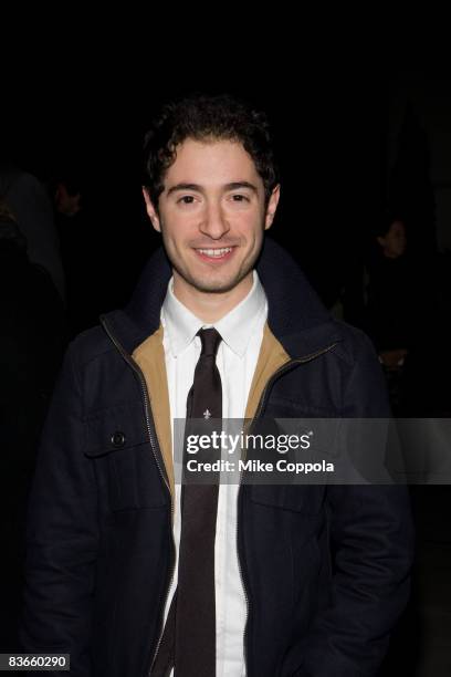 Jason Fuchs attends the Off-Broadway opening night of "Streamers" at the Laura Pels Theatre on November 11, 2008 in New York City.