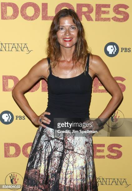 Actress Jill Hennessy attends the "Dolores" New York premiere at The Metrograph on August 21, 2017 in New York City.