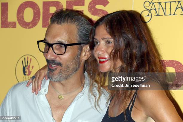 Actors Paolo Mastropietro and Jill Hennessy attend the "Dolores" New York premiere at The Metrograph on August 21, 2017 in New York City.