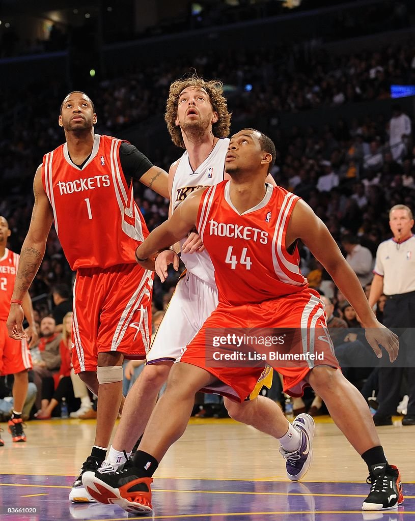 Chuck Hays Rockets Pau Gasol of the Los Angeles Lakers and Chuck Hayes of the Houston ...