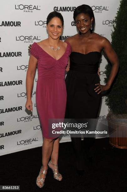 Soledad O'Brien and Lola Ogunnaike attends the 2008 Glamour Women of the Year Awards at Carnegie Hall on November 10, 2008 in New York City.