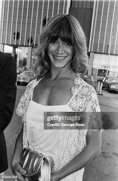 Porn star, Marilyn Chambers, arrives at the 1980 Hollywood, California, Adult Entertainment Awards held at the Palladium.