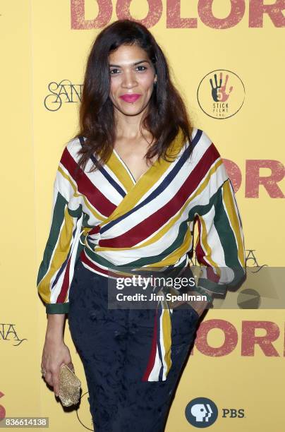 Actress Laura Gomez attends the "Dolores" New York premiere at The Metrograph on August 21, 2017 in New York City.