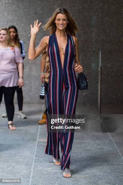 Model Flavia Lucini attends call backs for the 2017 Victoria's Secret Fashion Show in Midtown on August 21, 2017 in New York City.