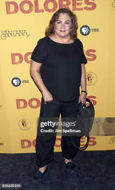 Actress Kathleen Turner attends the "Dolores" New York premiere at The Metrograph on August 21, 2017 in New York City.