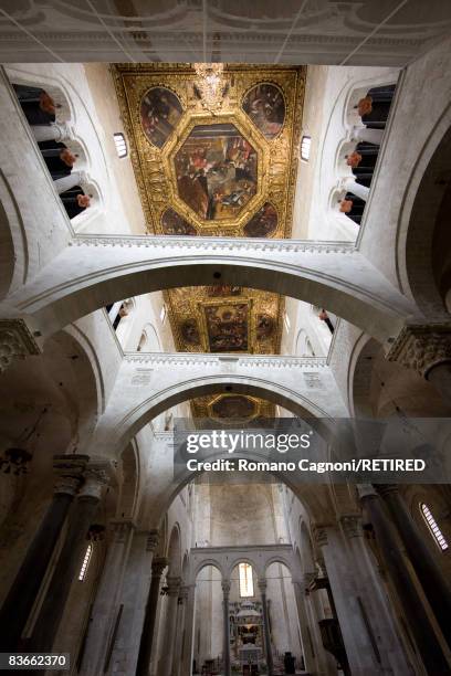 The ceiling of the Basilica di San Nicola in Bari, Apulia, circa 2008.