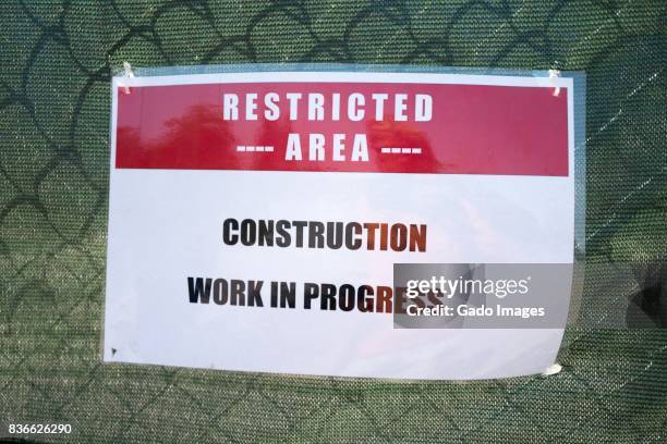 restricted area - restricted area sign ストックフォトと画像