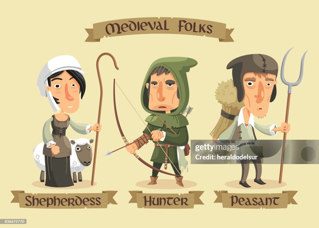 Medieval characters set