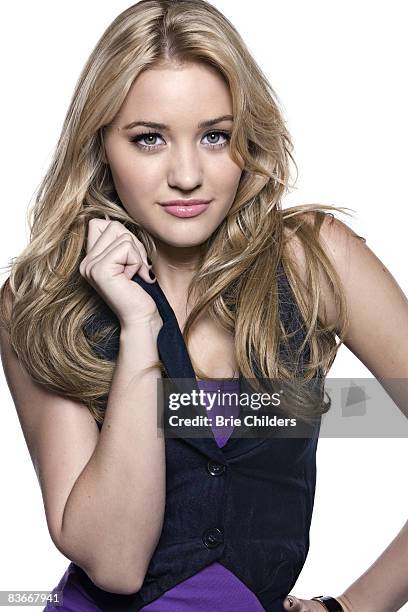 Amanda Joy "AJ" Michalka of teen pop band Aly & AJ poses for a portrait session in Los Angeles for J-14 on January, 2008.