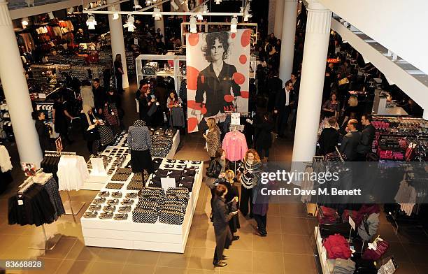 General view at the VIP preview of the new Comme Des Garcons collection for H&M, at H&M Regent Street on November 12, 2008 in London, England.