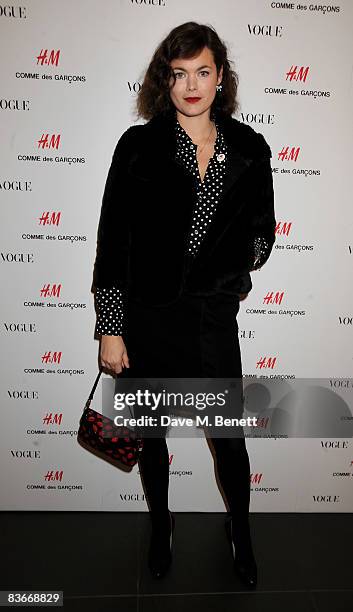 Jasmine Guinness attends the VIP preview of the new Comme Des Garcons collection for H&M, at H&M Regent Street on November 12, 2008 in London,...