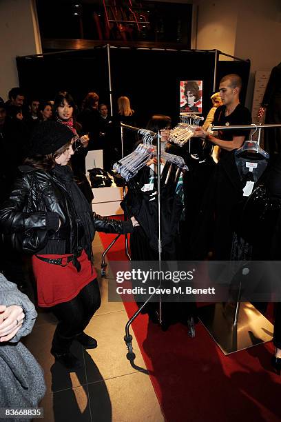 General view at the VIP preview of the new Comme Des Garcons collection for H&M, at H&M Regent Street on November 12, 2008 in London, England.