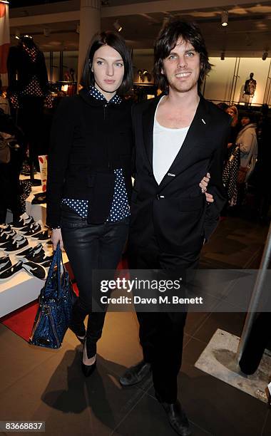 Jackson Scott and Ben Grimes attend the VIP preview of the new Comme Des Garcons collection for H&M, at H&M Regent Street on November 12, 2008 in...