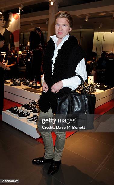 Henry Conway attends the VIP preview of the new Comme Des Garcons collection for H&M, at H&M Regent Street on November 12, 2008 in London, England.