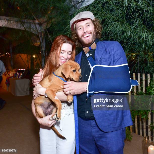 Kate Miller and T.J. Miller attend ARF's Bow Wow Meow Ball at ARF Adoption Center on August 19, 2017 in Wainscott, NY.