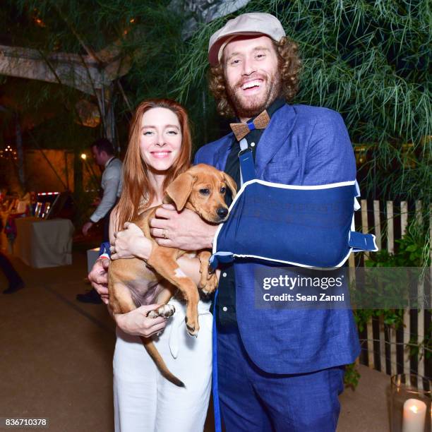 Kate Miller and T.J. Miller attend ARF's Bow Wow Meow Ball at ARF Adoption Center on August 19, 2017 in Wainscott, NY.