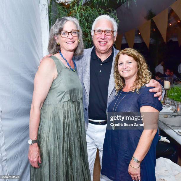 Sara Davison, Scott Cowen and Jamie Berger attend ARF's Bow Wow Meow Ball at ARF Adoption Center on August 19, 2017 in Wainscott, NY.