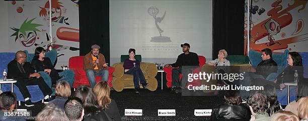 Writer/producer/director and event moderator Reginald Hudlin, vice-president of long-form for Cartoon Network Ramsey A. Naito,...