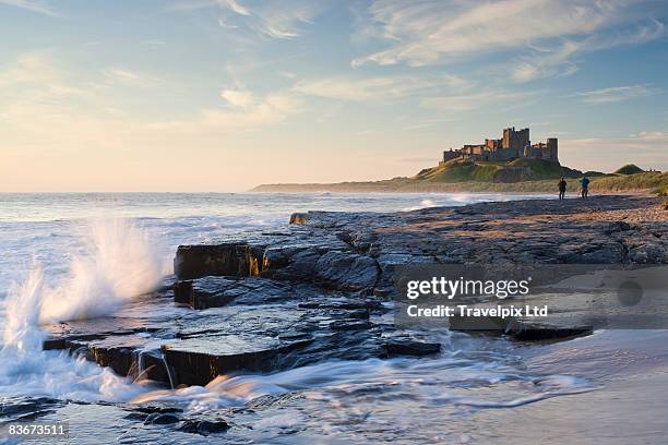 bamburgh castle - bamburgh stock pictures, royalty-free photos & images