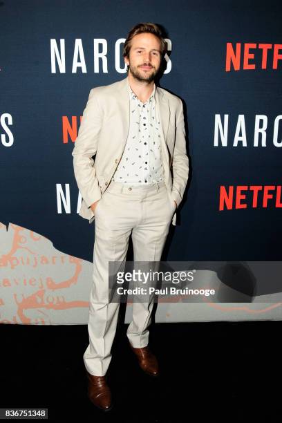 Michael Stahl-David attends "Narcos" Season 3 New York Screening - Arrivals at AMC Lincoln Square 13 Theater on August 21, 2017 in New York City.