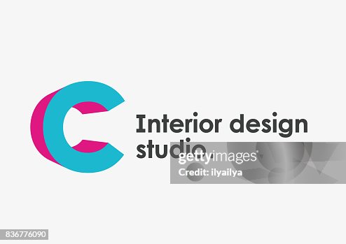 Interior Design Studio Emblem Letter C High-Res Vector Graphic - Getty ...
