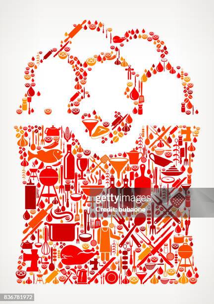 pop corn  cooking and food vector icon pattern - fresh meat film stock illustrations