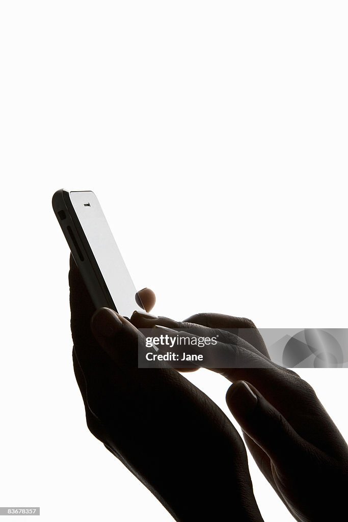 An African American woman's hands holding