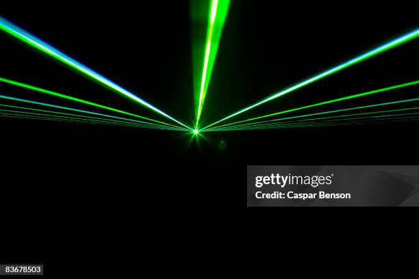green laser lights - laser stock-fotos und bilder
