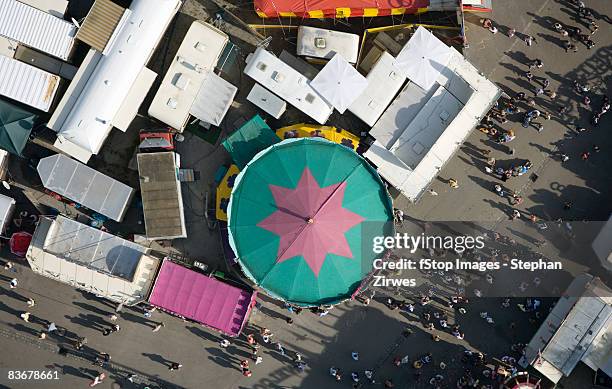 Aerial view of a fairground, Germany