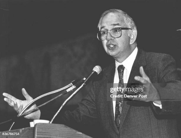 Rabbi Harold Kushner at the Temple Center at 1595 Pearl Credit: The Denver Post