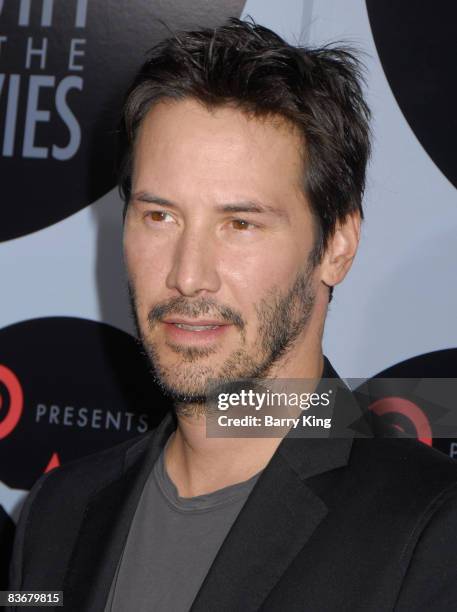 Actor Keanu Reeves arrives at the AFI Night at the Movies presented by TARGET at the Arclight Theater on October 1, 2008 in Hollywood, California.