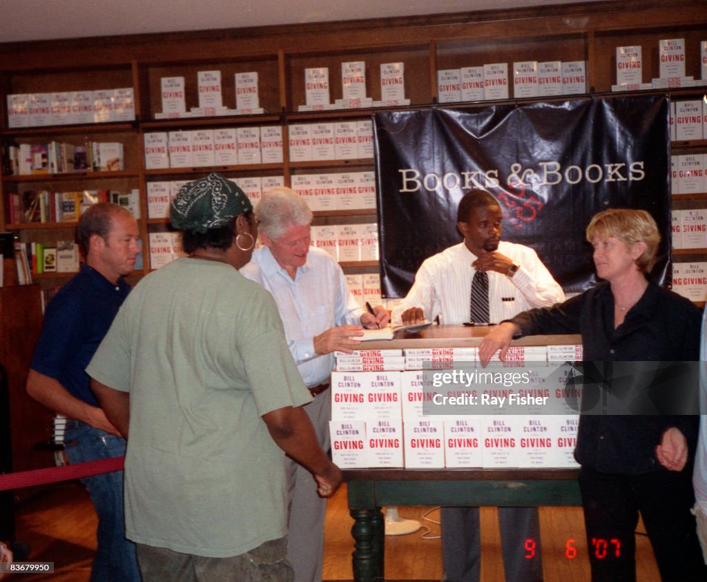 Former President Clinton At Book Signing