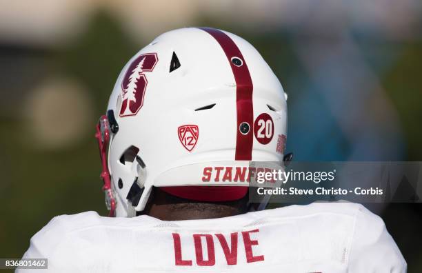 Bryce Love of Stanford during a Stanford University training session at Moore Park on August 22, 2017 in Sydney, Australia.