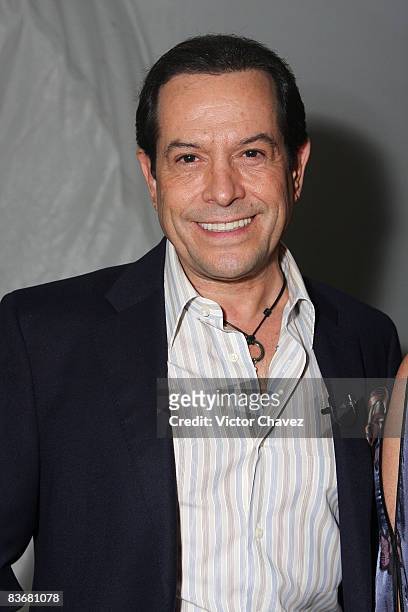 Tv personality Juan Jose Origel attends the Mercedes Benz Fashion Mexico Autumn/Winter 2008 at Antara Polanco on April 11, 2008 in Mexico City,...