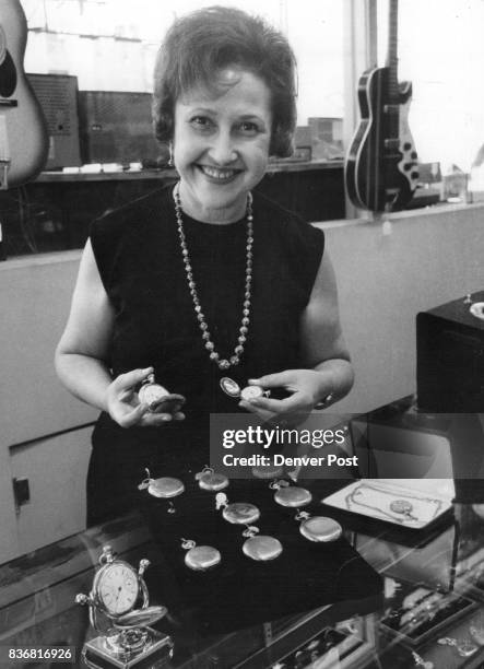 Pawn broker Ruby Widom's stock ranges from toasters to guitars, but antique watches are among her favorite items. Credit: Denver Post