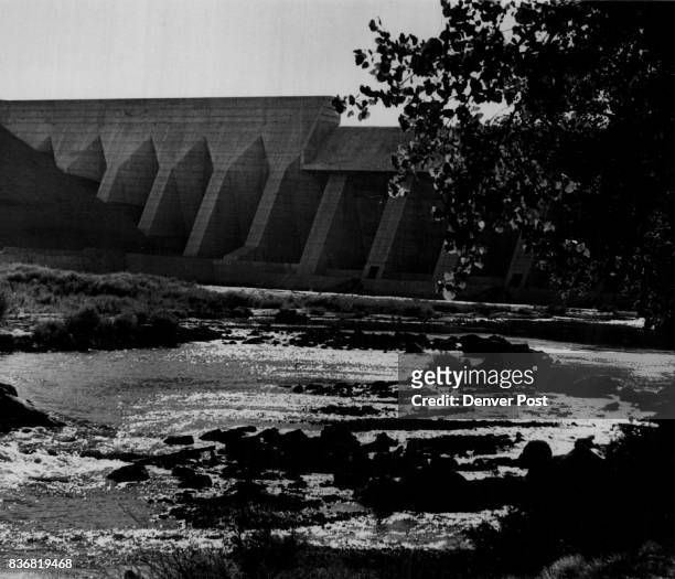 Pueblo Dam and Reservoir Pastoral Scene The ankle-deep Arkansas River flows peacefully from the Pueblo Dam and Reservoir west of Pueblo. Although...