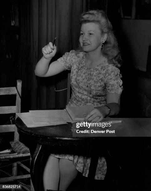 Post Opera 1943 Helen Thomas When the Stage Manager of The Denver Post's Summer Operas happens to be a pretty girl, the company is very eager to...