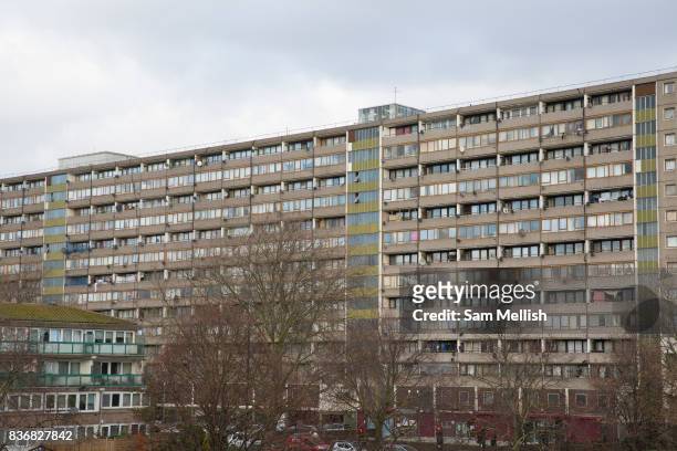 The Aylesbury Estate on 11th January 2017 in South London, United Kingdom. The high density estate, in the London Borough of Southwark, is currently...
