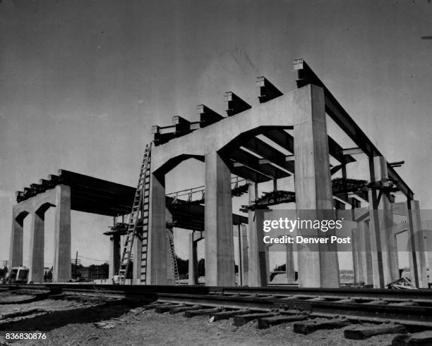 Highway 25 Highways -- Valley Highway 4p This mammoth bridge project, located at W. 36th Ave. And Inca St., was well on the way to completion in...