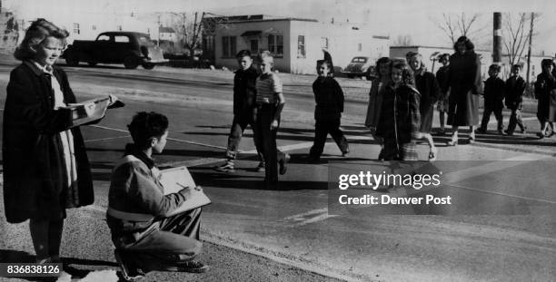 Baker Historic Because there is no traffic signal at the intersection, many children at Baker elementary school, West Sixty-fourth avenue and Lowell...