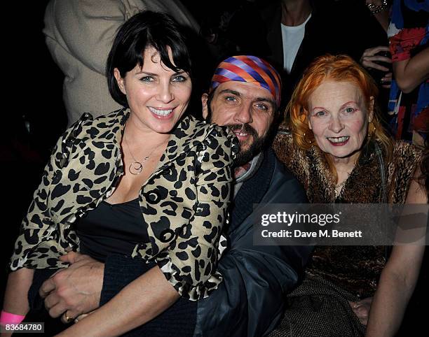 Sadie Frost, Andreas Kronthaler and Vivienne Westwood attend the Pirate Provocateur Extravaganza launch party for the new Agent Provocateur Winter...