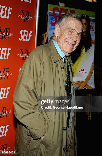 Actor Morley Safer attends the "Nothing But the Truth" screening at Cinema 2 on November 13, 2008 in New York City.