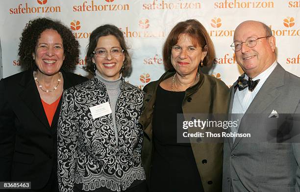 Lucy Freidman, Chief executive officers, Safe Horizon Ariel Zwang and Bea Hanson, and William Friedman arrive at Safe Horizon's ''Lyrics & Laughter:...