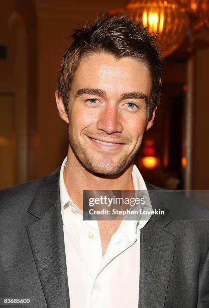 Actor Robert Buckley attends the after-party for a private screening of "Nothing But The Truth" at the Hotel Plaza Athenee November 13, 2008 in New...