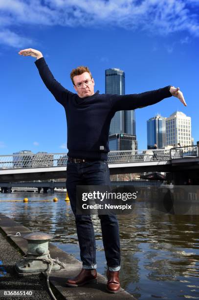 Actor and comedian Rhys Darby poses during a photo shoot in Melbourne, Victoria.