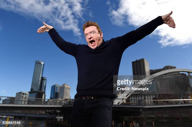 Actor and comedian Rhys Darby poses during a photo shoot in Melbourne, Victoria.