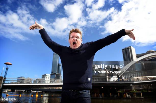 Actor and comedian Rhys Darby poses during a photo shoot in Melbourne, Victoria.